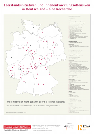Leerstandsinitiativen und Innenentwicklungsoffensiven in Deutschland