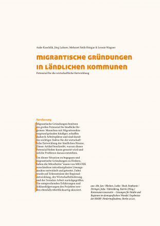 Migrantische Gründungen in ländlichen Kommunen