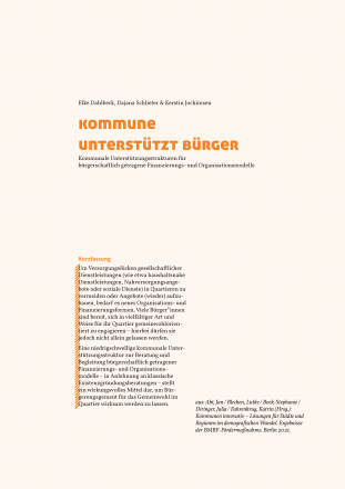 Kommune unterstützt Bürger Kommune unterstützt Bürger