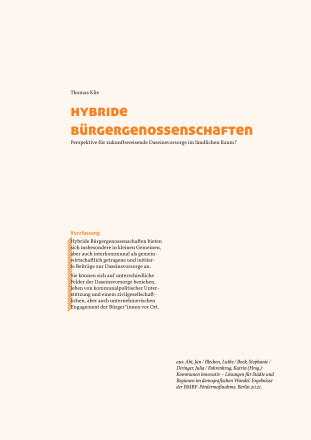 Hybride Bürgergenossenschaften Hybride Bürgergenossenschaften