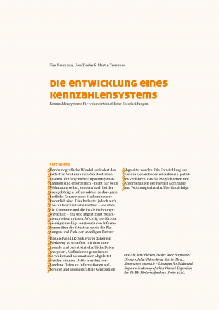Die Entwicklung eines Kennzahlensystems