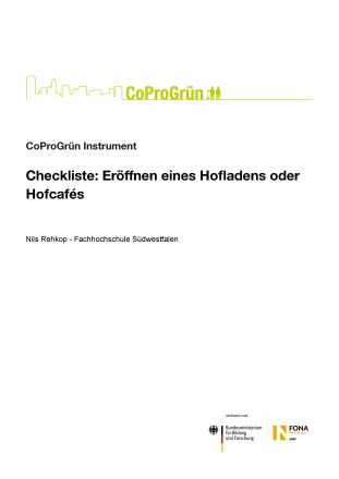 Checkliste: Eröffnen eines Hofladens oder Hofcafés