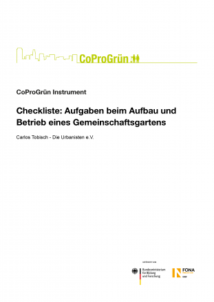 Checkliste: Aufgaben beim Aufbau und Betrieb eines Gemeinschaftsgartens